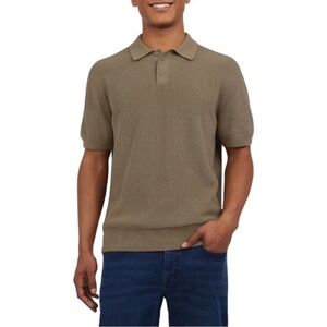 DKNY Men’s Short Sleeve Polo Sweater Xlarge NWT